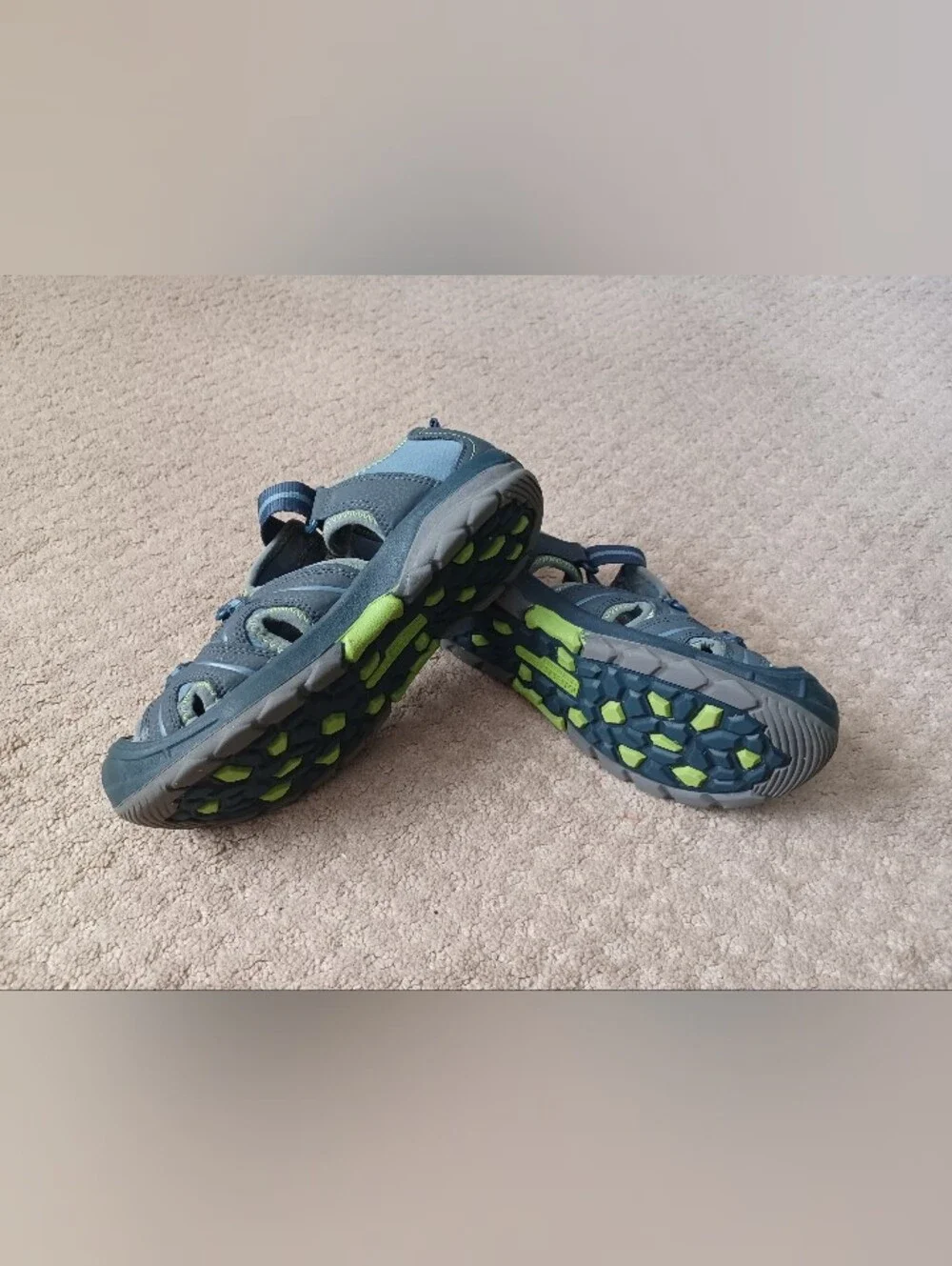 Youth Merrell Hydro Hiker Sandal - Blue/Green (Size 6Y)